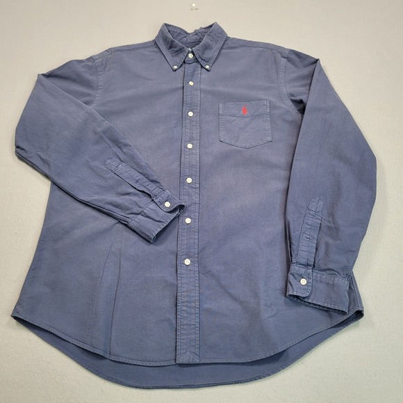 Polo Ralph Lauren Other - Ralph Lauren Mens Custom Fit Oxford Button Down Shirt Large Blue Long Sleeve